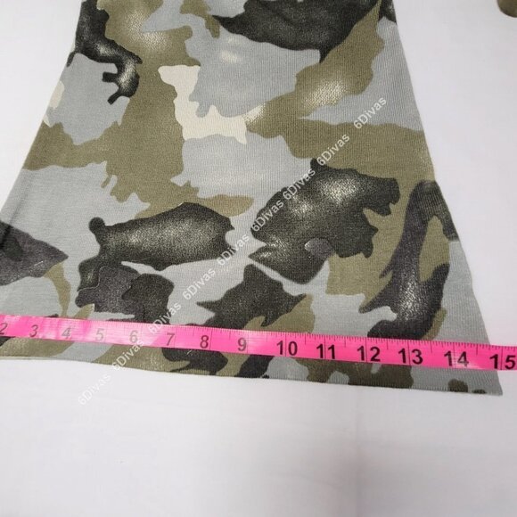 Sexy camouflage body hugging dress military army green sz. M - Picture 12 of 12